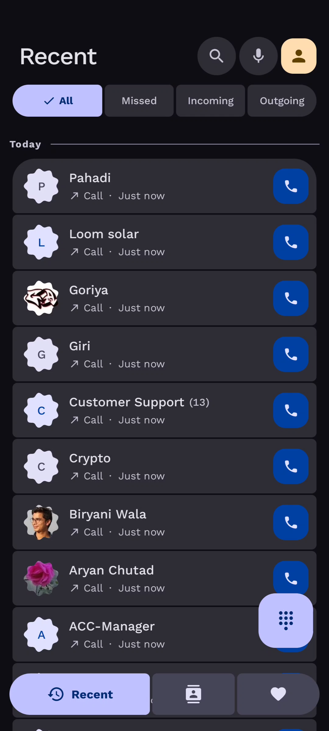 Recline app screenshot